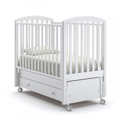 Короб с ящиком и маятником для кроватки Дени Гандылян белый