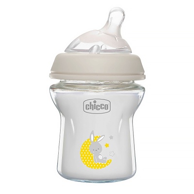 Бутылочка стеклянная 150 мл Natural Feeling Chicco 8058664153459 2