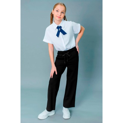 Брюки школьные кюлоты для девочки Deloras K64133 черные 2
