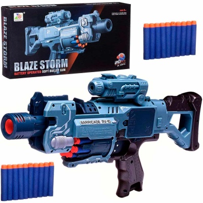 Бластер Blaze Storm автоматический с мягкими пулями 20 шт Junfa WG-A5138/ZC7079 2