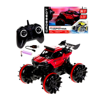 Машинка на пульте  Гидроход 4х4 плавает по воде двигается по земле Crossbot 870962 2