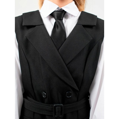 Сарафан школьный Синяя Мода W9802B-G39 черный 2