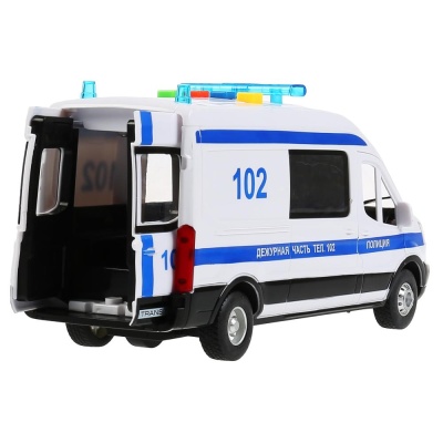 Машина Ford transit полиция Технопарк TRANSITVAN-22PLPOL-WH 2