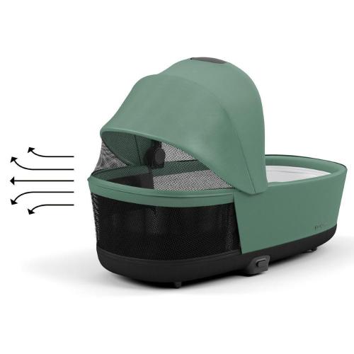 Коляска 2 в 1 Cybex Priam IV Rosegold Leaf Green фото 9