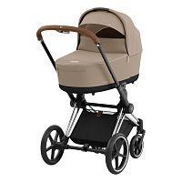 Коляска 2 в 1 Cybex Priam IV Chrome Brown Cozy Beige