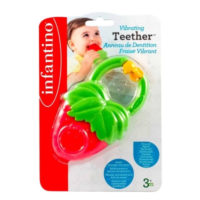 Вибрирующий прорезыватель-погремушка Клубничка Infantino 216429-1