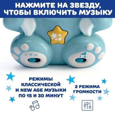 Игрушка-проектор Радужный мишка Chicco 00010474200000-4