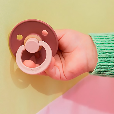 Набор пустышек латексных Studio Colour Fusion 2 шт от 6 мес Blush/Woodchuck mix Bibs 12028102 5