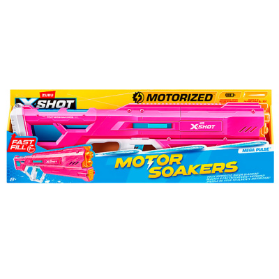 Бластер водный X-Shot Water Мега Пульс с моторчиком Zuru 118181 розовый 4