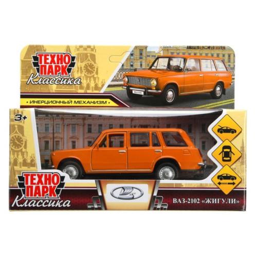Машинка металлическая ВАЗ-2102 Жигули Технопарк 2102-12-OG фото 12