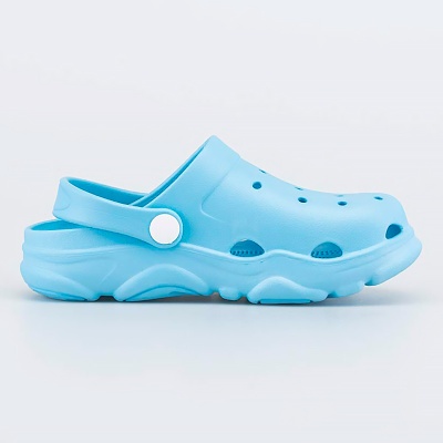 Сабо детские для девочки Котофей 525139-02 голубые 2