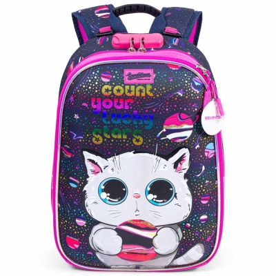 Школьный ранец с кодовым замком Кот с планетой Seventeen АХ-SKJB-UTB-866L 5
