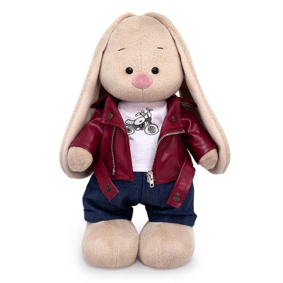 Мягкая игрушка Зайка Ми в косухе и джинсах 32 см Budi Basa StM-571