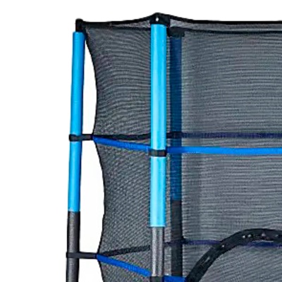 Батут детский с сеткой 140 см Рыжий кот БСП-8227 синий 3