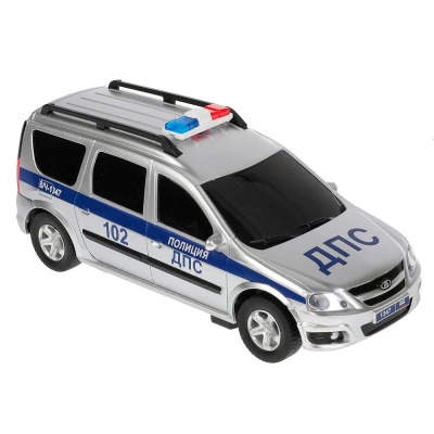Машинка на радиоуправлении Lada Largus Полиция Технопарк LADALARGUS-18LPOL-GY
