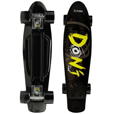 Скейтборд-пенниборд U-Turn СКБ-3340 чёрный 01
