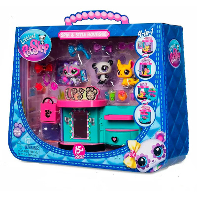 Игровой набор Littlest Pet Shop Станция Стиля Панда Шиншилла Енот Hasbro 00722_LPS 5