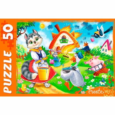 Пазлы Мир сказок Рыжий кот УК50-5656  1