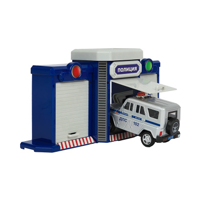 Игровой набор Гараж Полиция Технопарк GATE-24-1XCAR-POL 2