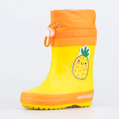 Сапоги резиновые желтые Котофей 166129-11