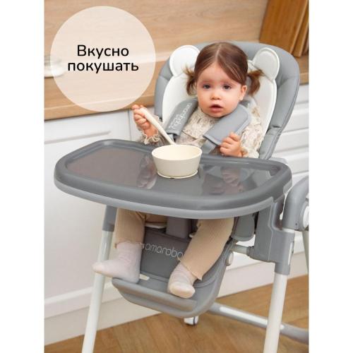 Стульчик детский для кормления Amarobaby Allure серый фото 7