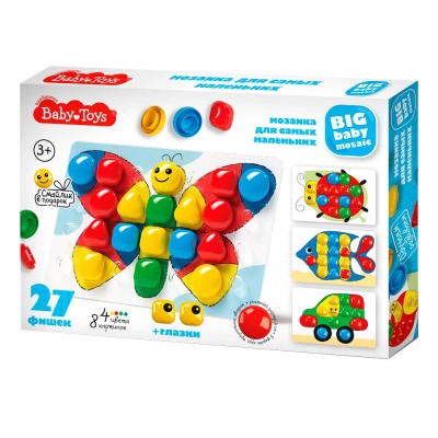 Мозаика для самых маленьких Baby Toys Бабочка Десятое Королевство 03580 5