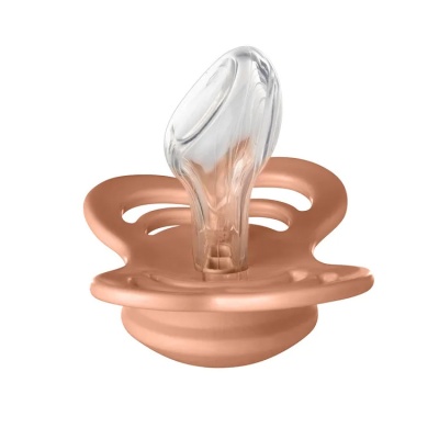 Соска-пустышка силиконовая 6+ месяцев BIBS Couture Silicone Peach 1510246