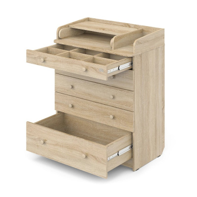 Комод пеленальный раскладной Атон Leo дуб сонома 02