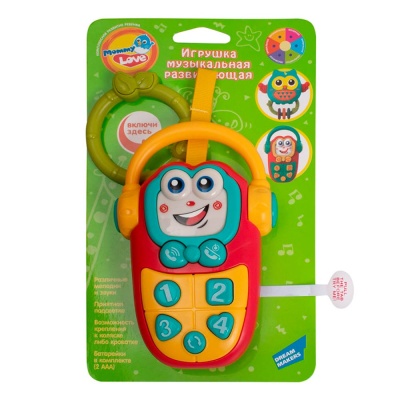 Игрушка музыкальная развивающая Подвеска Телефончик Dream Makers 855-117D 1