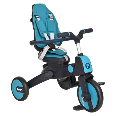 Детский трёхколёсный велосипед Leve Lux Pituso S03-2-Ice синий 03