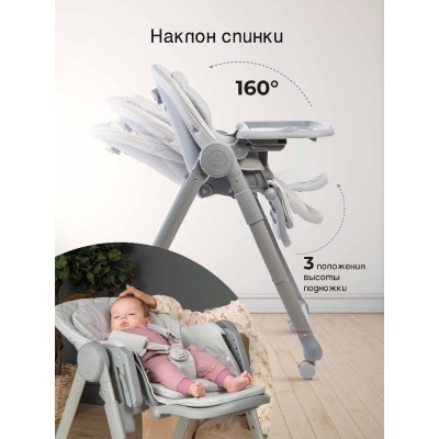 Стульчик для кормления Peppy Sommelier 2.0 Grey 03