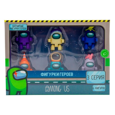 Набор фигурок Among Us 3 серия 6 штук PMI AU6306A 3