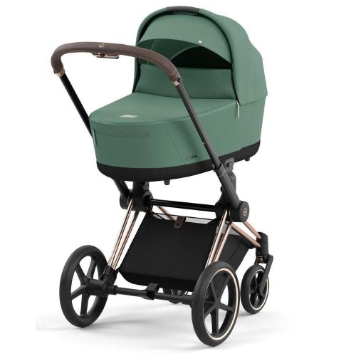 Коляска 2 в 1 Cybex Priam IV Rosegold Leaf Green фото 19
