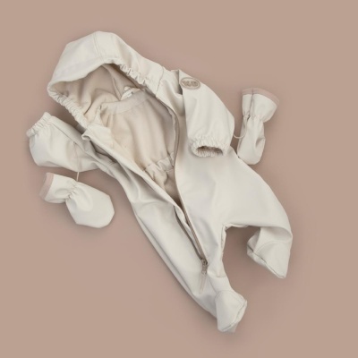 Комбинезон демисезонный Софтшелл-1 KiDi 862(С-д/с)-78 светло-бежевый 03