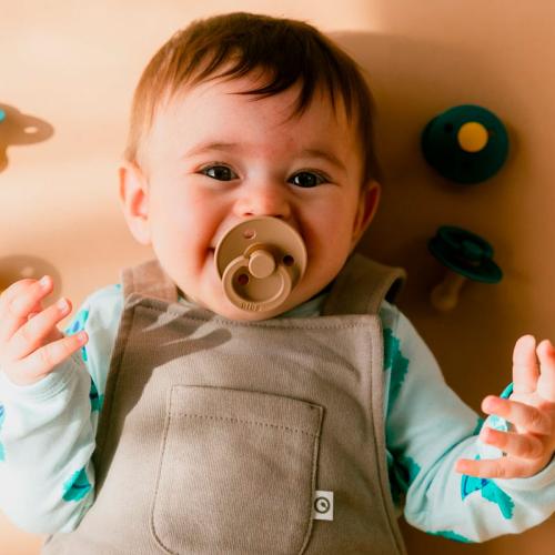 Пустышка латексная Colour Taupe от 6 месяцев Bibs 200326 фото 3