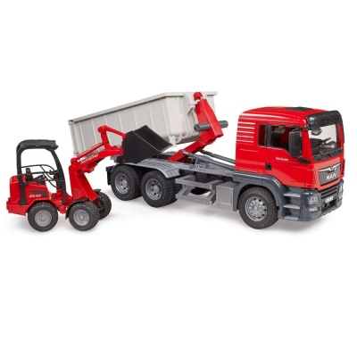 Игровой набор Грузовик-самосвал MAN с погрузчиком Bruder 03-767 02