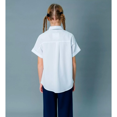 Блузка школьная для девочки Deloras C64207S белая 3