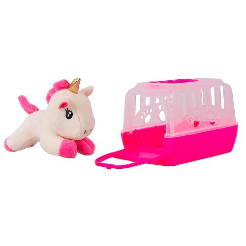 Единорог игрушечный в переноске 13 см DR5002-B
