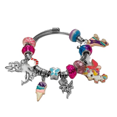 Набор для создания браслетов Подарок для девочек 160 элементов Junfa 9756543 2