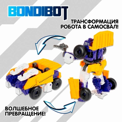 Трансформер Bondibot 2 в 1 Робот Самосвал Bondibon ВВ6651 2