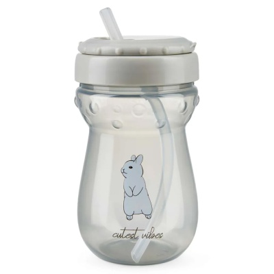 Поильник с трубочкой 360мл Happy Baby 14011_rabbit 2