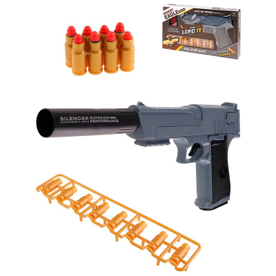 Пистолет с глушителем игрушечный Рыжий кот Y25190004-3 2