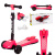 Самокат четырехколесный складной со световыми эффектами Slider IT54P