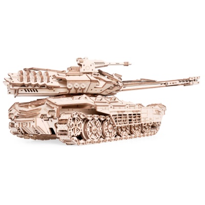 Конструктор 3D деревянный Танк Хищник 984 детали Lemmo 0171 2