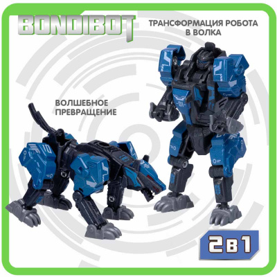 Трансформер 2в1 робот-волк BONDIBOT Bondibon ВВ5891 2