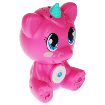 Музыкальный ночник-проектор единорог Умка HT1095-R 2