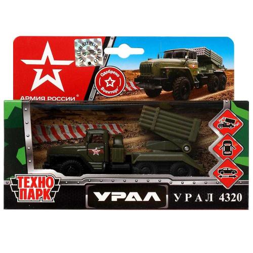 Металлическая машинка Урал-4320 Армия России Технопарк SB-15-35-M5(GR)-WB фото 7