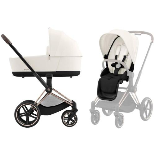 Коляска 2 в 1 Cybex Priam IV Rosegold Off White фото 2