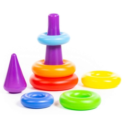 Развивающая игрушка Пирамидка Колечко-конус Полесье 62376 03