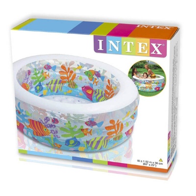Детский надувной бассейн Аквариум Intex 58480 1